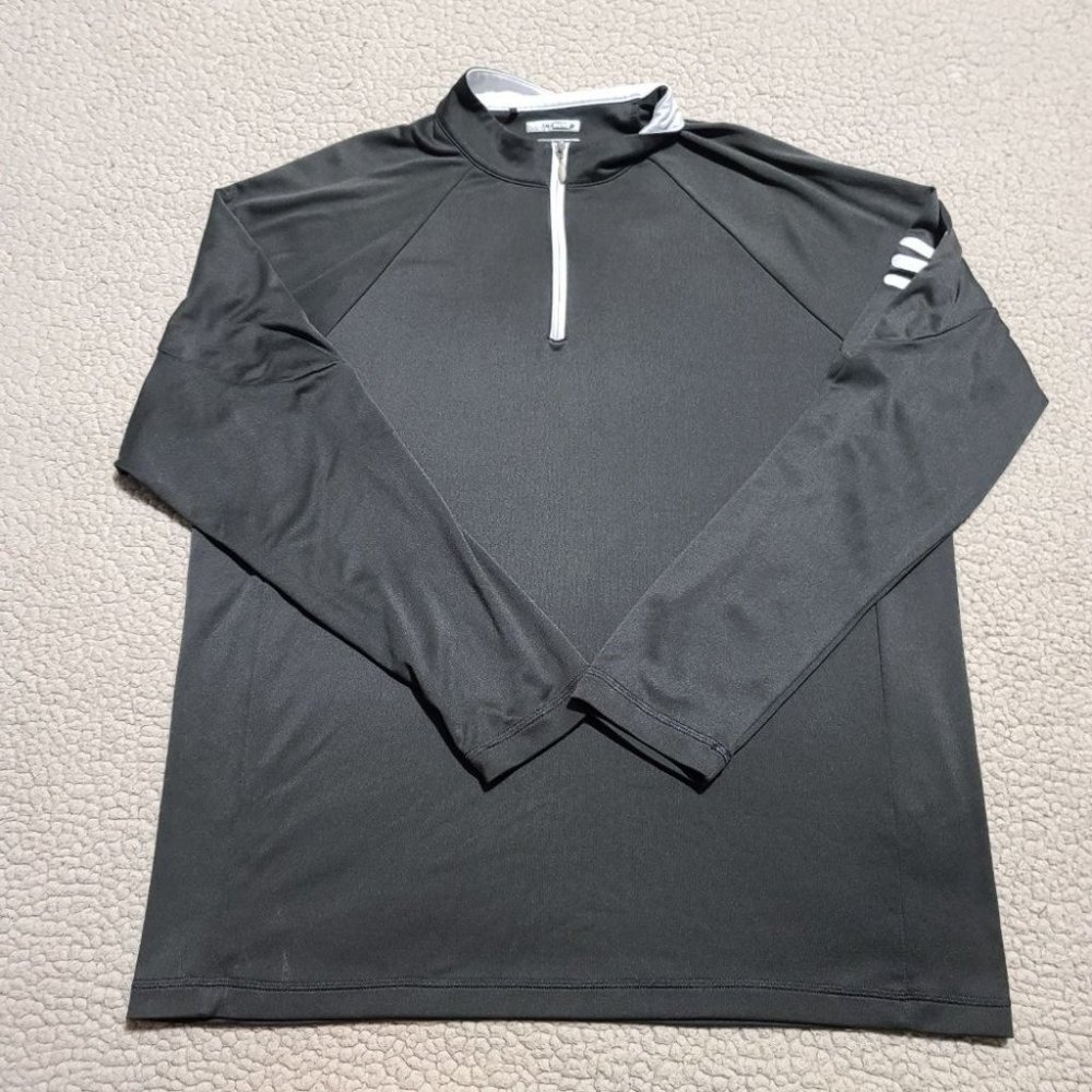 Adidas Climawarm Men's Black Half-Zip Performance Jacket Size Small